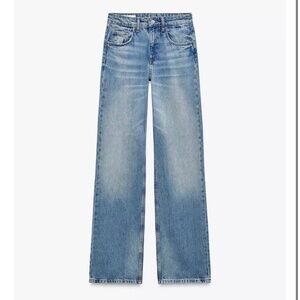 Zara wide leg, full length denim